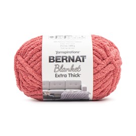 Bernat Blanket Extra Thick Clay Yarn - 1 Pack of 600g/21oz - Polyester - 7 Jumbo - Knitting/Crochet