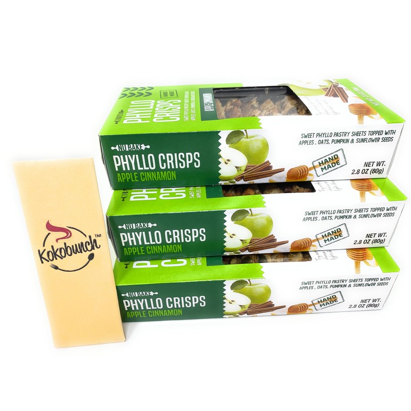 Phyllo Crisps Apple Cinnamon with Kokobunch Kit by Nu Bake