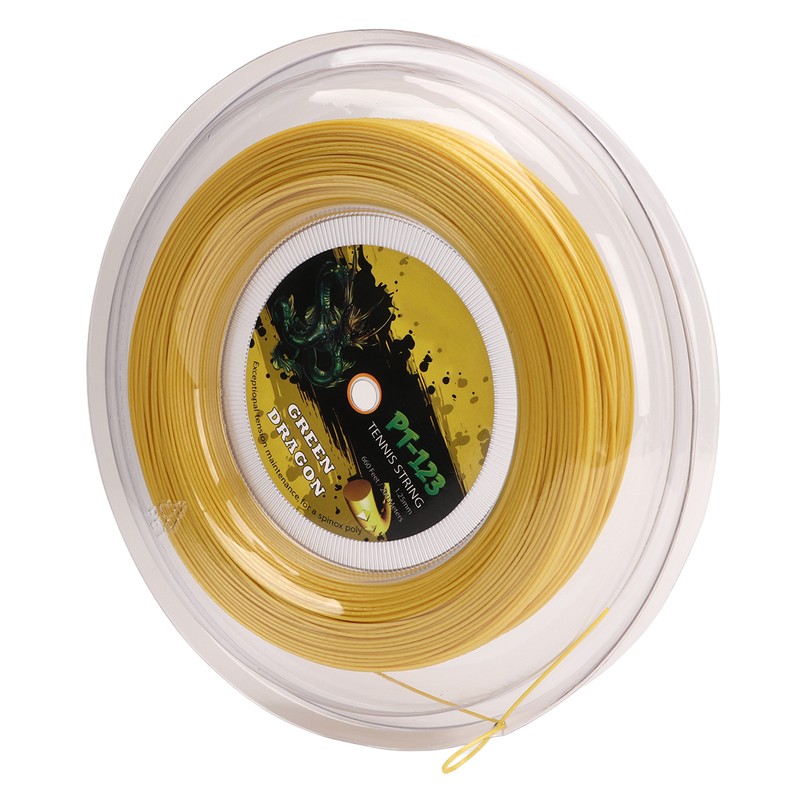 1.25mm Tennis Racket String Double Ribbed Pattern Beat Resistant Polyester