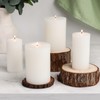 KONNI KONNI White Pillar Candles Set of 10, 2"x 4"