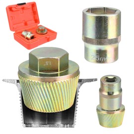 VTWTV 1.5" Bathtub Drain Remover Tool,Silver Plating Coating Tub Drain Extractor with 1inch Socket, Remove The Old, Broken, Stubborn, Rusted Drain Tub Bathtub Stopper, Strong Grab Plumbing