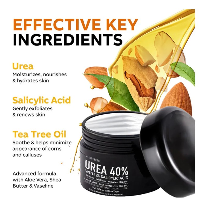 Crema De Urea 40% For Pies 100g - Hidratante, Anti-grietas