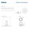 Theben 1030200 PIRA T8 DE Motion Sensor for Indoor Use,