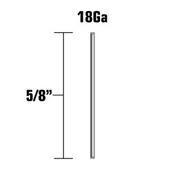 Metabo HPT 5/8 Inch 18 Gauge Brad Finish Nail | 1,000 Count | 24100THPT