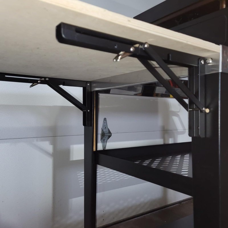 6 PCS 12 Inch Folding Shelf Brackets, Wall Mounted Heavy