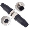M12 8-Pin Female Circular Aviation Connector Plug 12mm Waterproof Circular