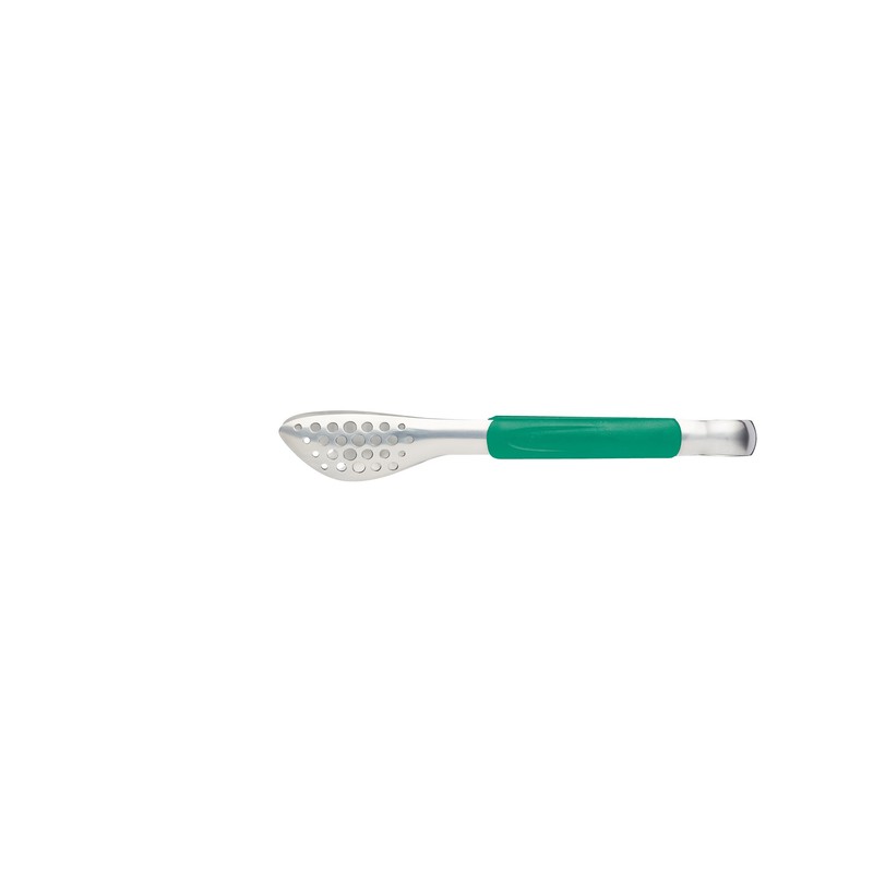 MasterClass Colour-Coded Catering-Quality Stainless Steel Serving/Cooking Tongs, 24 cm -
