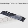 TopHomer 2 Pack Bookmark Rulers, Black and Clear Plastic Page