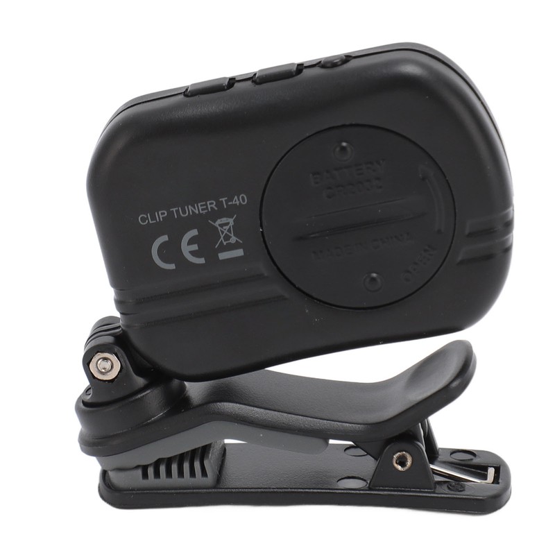 Clip On Guitar Tuner Black LCD Display A0 27.5Hz to