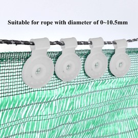 CHICIRIS Shade Cloth Clips, Shade Cloth Plastic Clips, 20Pcs Sunshade Net Clip Round Shade Cloth Clips Greenhouse Film Fixing Clamp for Tent Greenhouse Accessories