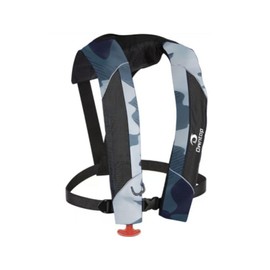 Owntop Life Jacket Manual Inflating D-Shaped Life Device Adjustable Size Life Vest for Adult Kids Compact Lightweight Durable Waterproof Sailing Kayak Swimming Boat Fishing - Blue