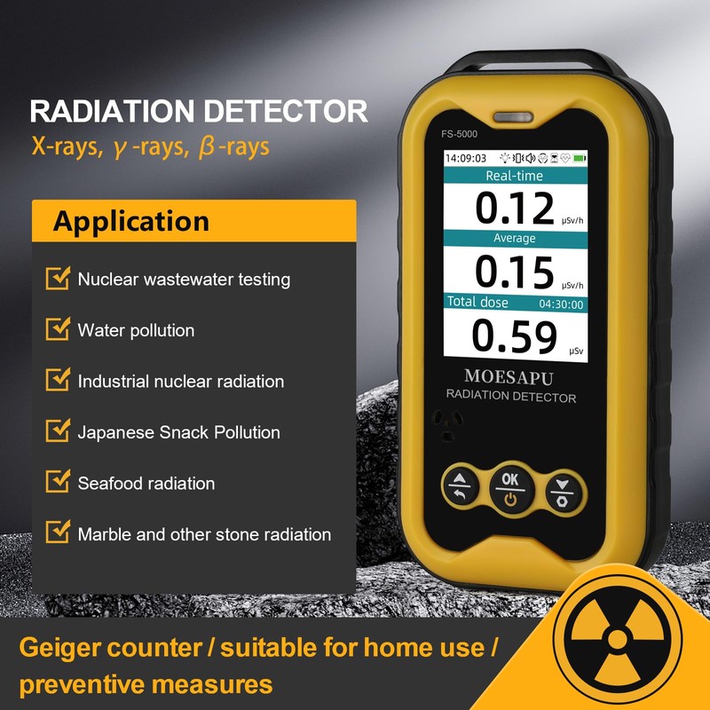 Geiger Counter with J321 GM Tube, Nuclear Radiation Detector with