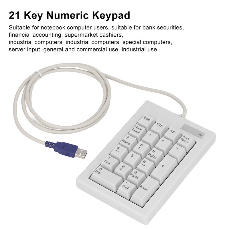 21 Key Numeric Keypad DC 5V Linear Action Switch Mini