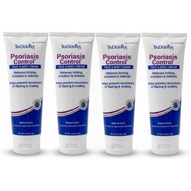 TriDerma “Crema Facial Y Corporal Para El Control De La Psoriasis, 4.2 Onzas, Paquete De 4