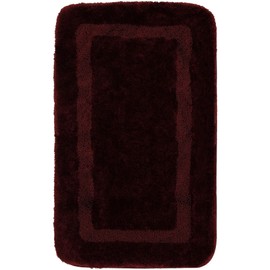 Mohawk Home Machine Washable Facet Bath Rug, Merlot, 24"x40"