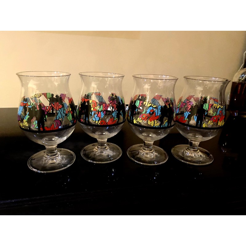 Duvel Beer Chalice Glass x Artist FAKE Belgium Limited Edition