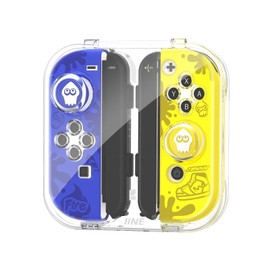 IINE Storage Case for Joypad, Portable Dust-Proof Protective Box Compatible with Joy-con with Case and Thumb Grip Caps, Joypad Travel Case with Magnetic Closure