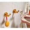 Miyili Bath Towel Hook Gold Stainless Steel Coat/Robe Clothes Hook