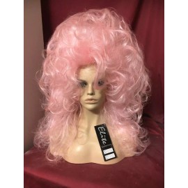 Vegas Girl SIN CITY WIGS BABY PINK LONG BIG TEASED FLOWING WAVES CURLY VOLUME FIERCE QUEENS