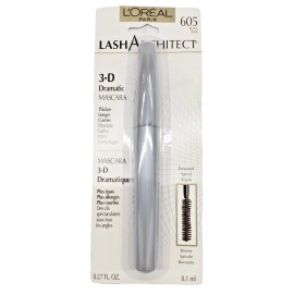 L'OREAL NEW L'OREAL 3-D DRAMATIC THICK EYE LASHES -605 BLACK