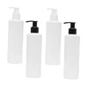 Healeved 5pcs Refillable Travel Bottles Portable Emulsion Containers for Shampoo