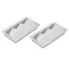 Pair Marine Air Vent Cover 3 Slots 210x110mm Rectangle Louver