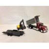 New Ray Toys International Lonestar, Dump Truck w/Excavator 1:43 Scale