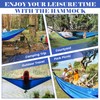 Single Double Camping Hammock with Tree Straps, 660lbs Portable Nylon