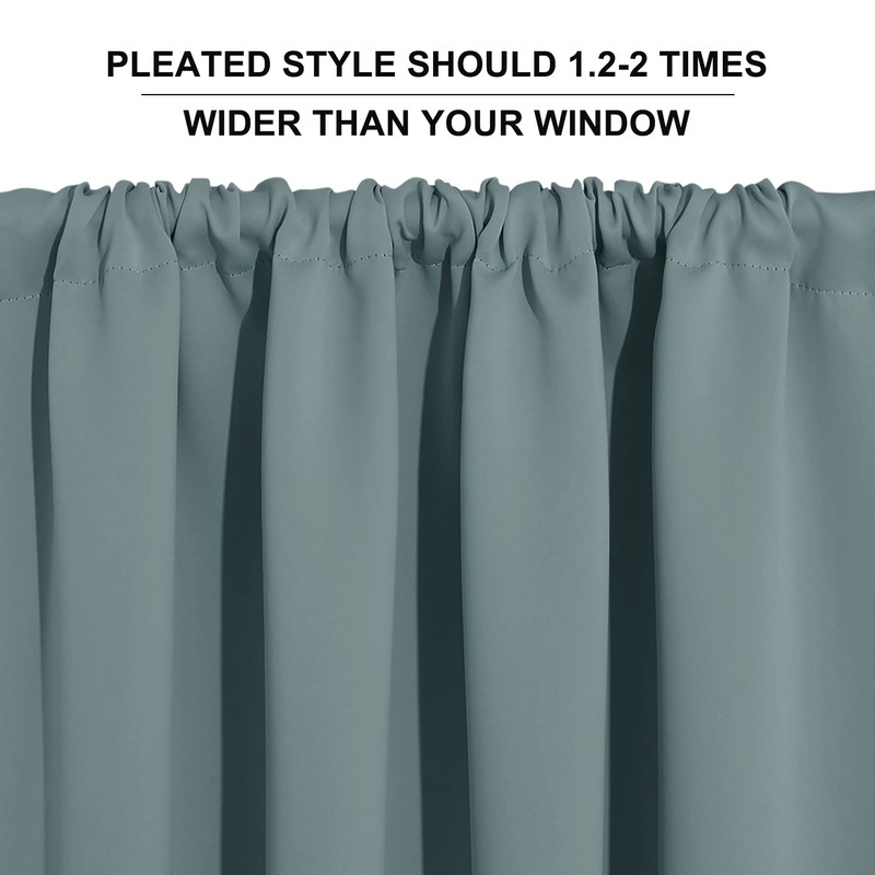 RYB HOME RV Camper Door Window Curtains -Blackout Privacy Curtains