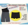 City Threads Boys Solid Swim Liner, Quick-Dry Under Trunks with