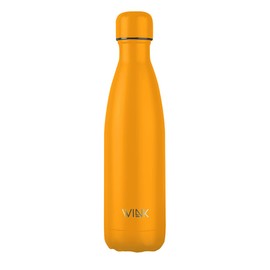 Wink Stainless Steel Thermal Flask with Cotton Bag, Thermos Flask, Drinking Bottle, Insulated Bottle for Coffee, Tea, Soup, 500 ml (Orange)