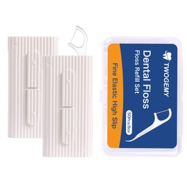 Dental Floss 2 Pack 10 Count & 50 PCS/Box Refill Set Case Adult Flosses