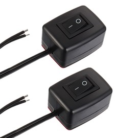 EPLZON Car Rocker Switch 12V ON-OFF DIY Rocker Switch SPST Waterdrop Shape Switch for Car Lighting Power Switch LED Light Bar Fog Light Daytime Running Light (Pack of 2)