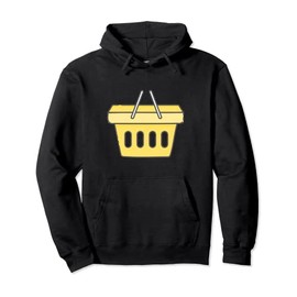 Hand Held Shopping Basket Pullover Hoodie