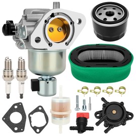 1685321-S Carburetor with Air filter oil filter Fuel pump Kit For Kohler KT725, KT730, KT735, KT740, KT745 7000 Series 22HP 23HP 24HP 25HP 26HP Engines Replace# 16 853 19S, 32 853 63S, 32 853 67-S