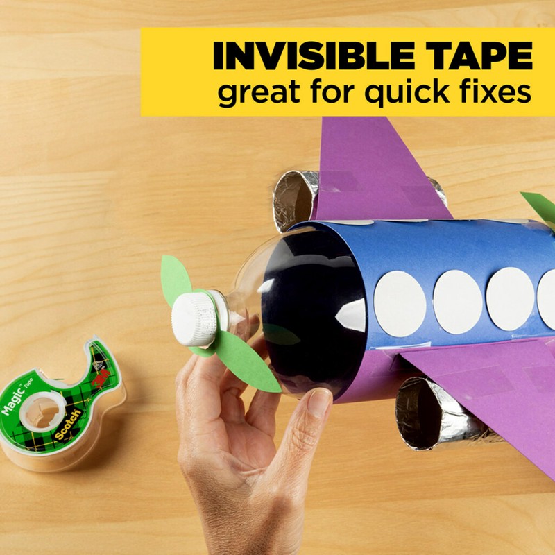 Scotch Magic Tape with Scotch Desktop Dispenser, 6 Rolls of
