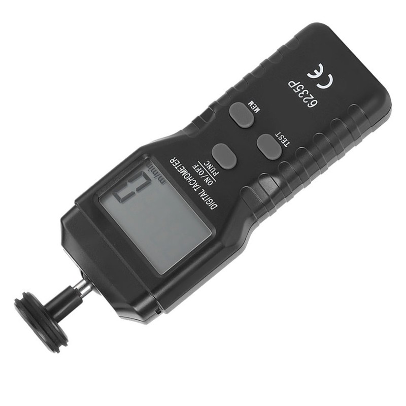 6235p Smart LCD Digital Tachometer 1.019999 rpm ContactType Tach Speed