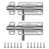 Door Bolt Pack of 2 Sliding Latch Stainless Steel Bolt