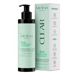 Meina Anti Pimple Facial Cleanser, BHA Cleanser, Salicylic Acid Wash Gel, Cleansing Gel Against Blackheads, Make Up Remover, Facial Cleanser with Niacinamide, Salicylic Acid Face Wash Gel, 200 ml