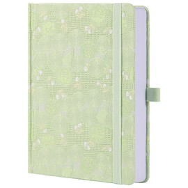 TIEFOSSI Ruled Journals for Writing Aesthetic Floral Notebook College Ruling A5 Notebooks with Hardcover for Women and Girls, 100 GSM 316 Numbered Pages