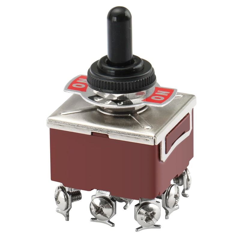 Heschen Metal Toggle Switch, KN3C-303, 3PDT, maintained, ON/OFF/ON 3 position,