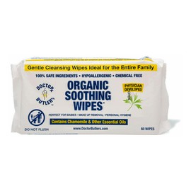 Doctor Butler's Soothing Wipes – All-Purpose Wet Wipes for Sensitive Skin, Face Wipes, and Baby Wipes with Chamomile and Essential Oils* (1 Pack – 60 Count)