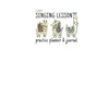 Singing Lesson Practice Planner & Journal (Llama Theme)