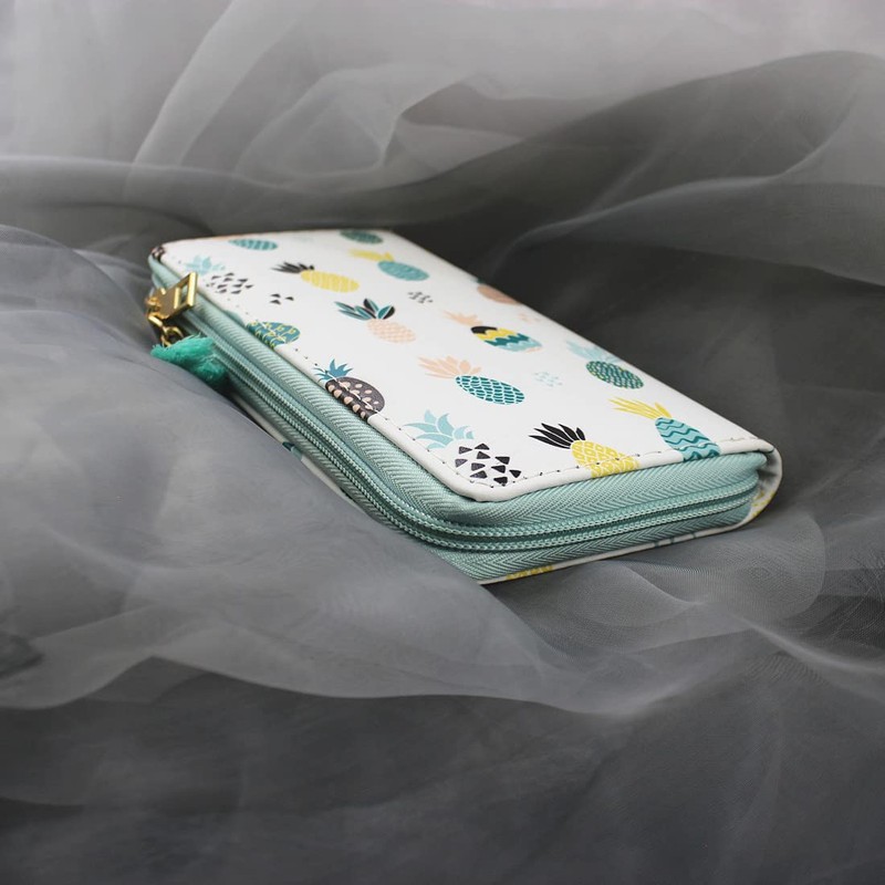 Cute Pineapple Wallet With Tassels Lovely Fruit Long Wallets For