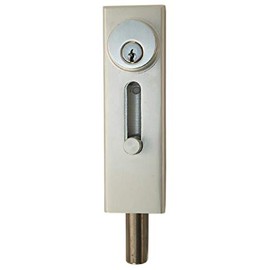 Progressive Hardware R1000 Satin Aluminum Drop Bolt Lock for Revolving Doors and Other Applications