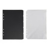 Panda Family Index Sheet, A5, 6 Holes, Clear Zippered Pockets,