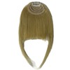 Real Human Hair Air Bangs with Clips in Replacement Hair