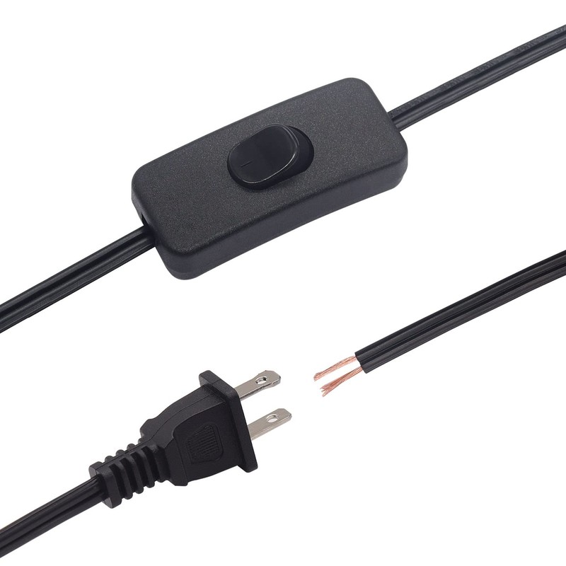 weideer Lamp Cord with On/Off Switch Plug Pure Copper 6