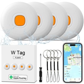 Air Tracker Air 4 Pack Tag Tracker Tag,IP68 Waterproof Smart Tag Locator Keys Finder and Item Locator,Bluetooth Tracker Item Finders with Find My(iOS Only) Track Your Keys,Wallet