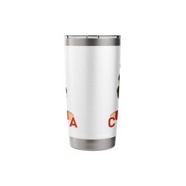 Chinese Girl China Flag Chinese Girlfriend Wife Stainless Steel Insulated Tumbler